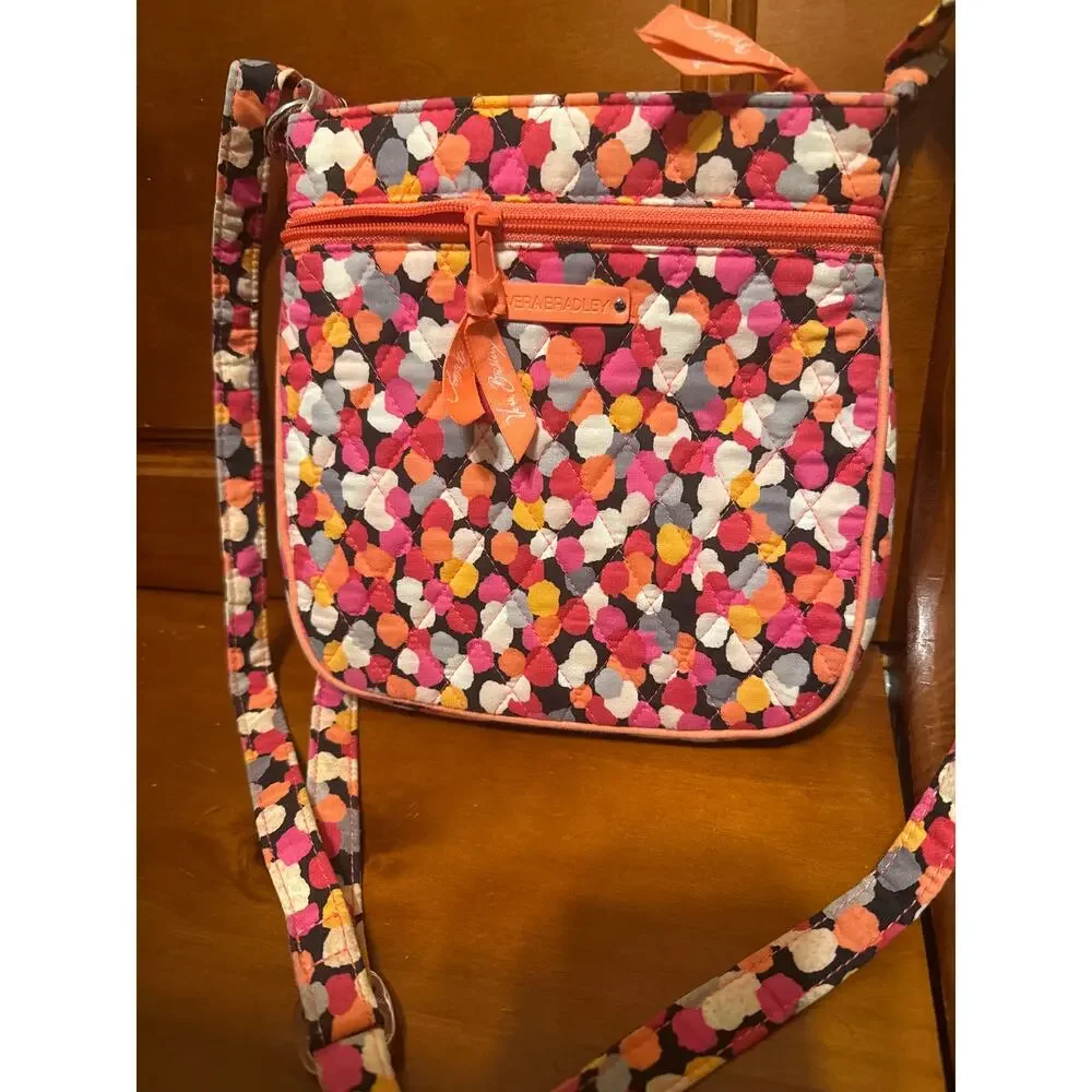 Vera Bradley Double Zip Hipster Crossbody Purse in Pixie‎ Confetti